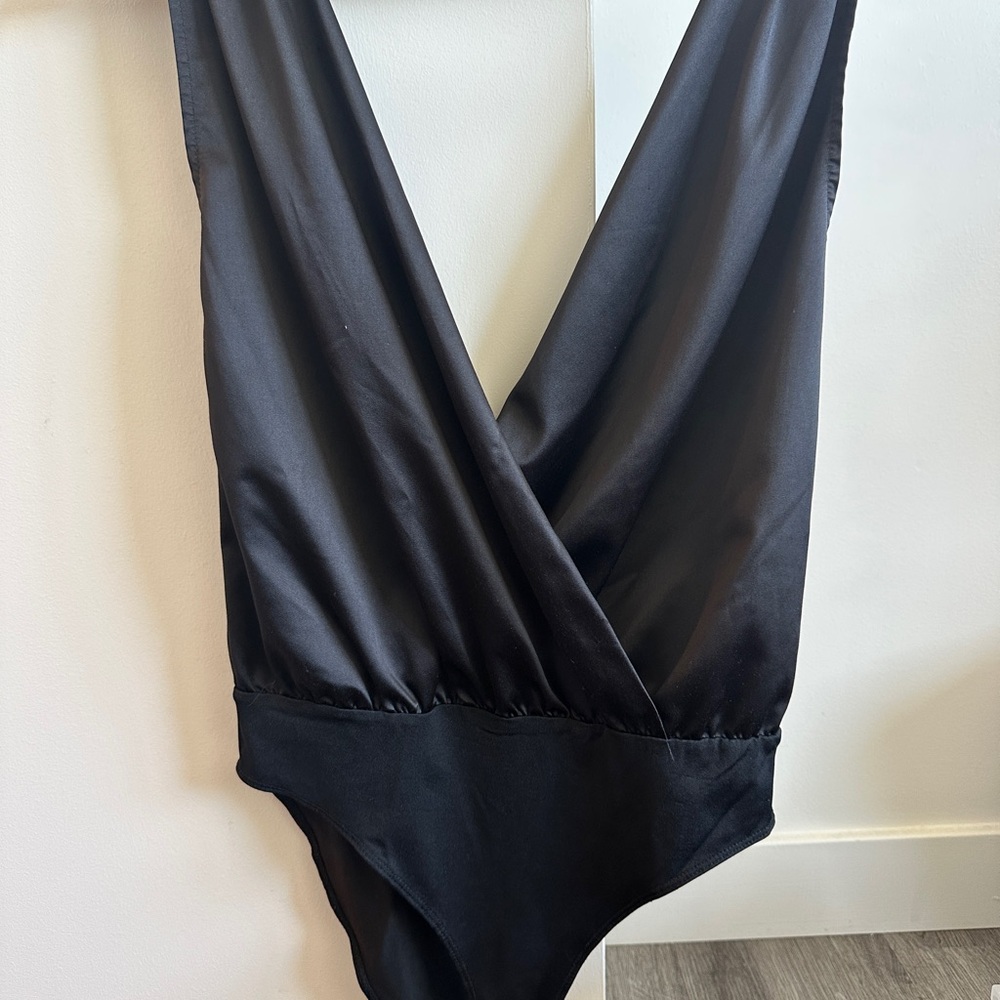 Zara Black Elegant Bodysuit